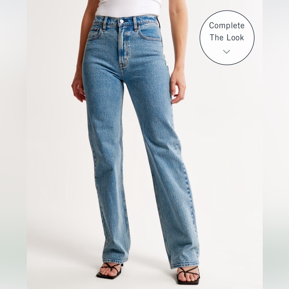 Abercrombie High Rise 90’s Relaxed Jean